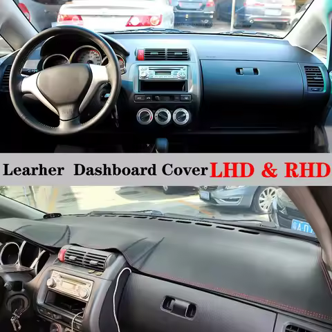 Dashboard Dash Mat Cover Leather Pad Sunshade Anti-UV Car Carpet Car Accessories For Honda Fit Jazz 
