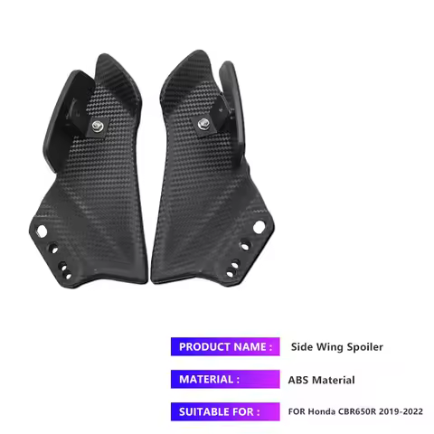 For Honda CBR650R CB1000RR CBR600RR CBR250R CBR500 Motorcycle Side Winglet Kit Spoiler Fairing With 