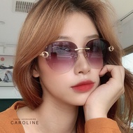 Korean Style Texture Popular Trendy Frameless ins Sunglasses 71757
