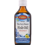 Carlson Labs, Norwegian, The Very Finest Fish Oil, Natural Lemon Flavor, 1,600 mg, 6.7 fl oz (200 ml