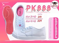 รองเท้าผ้าใบGerry gang สีขาว💎 พื้นชมพู💗 PK888 พร้อมส่งเบอร์31-43 มีเก็บเงินปลายทางค่ะ