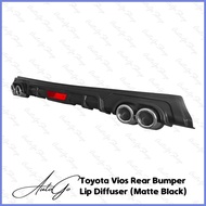 ✱ ★ Toyota Vios 2013-2018 3RD GEN SUPERMAN Rear Bumper Lip Diffuser (Matte Black)