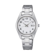 Seiko 3 Hands Date Quartz Analog Silver Women Watch SUR465P1