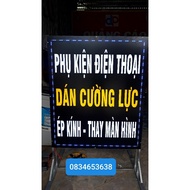 LED board with bright mica letters, LED border. content upon request