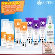 Package W - 2 Aizen Acne Cream + 2 Aizen Acne Serum + 3 Aizen Elixskin + 1 Aizen DD Face Cleanser