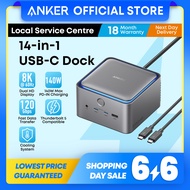 Anker Prime 14-in-1 Thunderbolt 5 Docking Station Dual 8K 140W Output 120Gbps Data Transfer A83B5