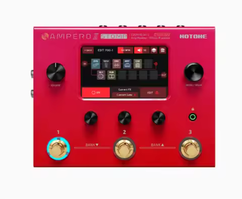 Hotone AMPERO II STOMP 10TH ANNIVERSARY Prosesor Pedal effects processor with a pedalboard-friendly