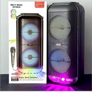 ZQS-6227 SUPER BASS SPEAKER WIRELESS BLUETOOTH DJ KARAOKE SPEAKER WITH RGB LIGHTING