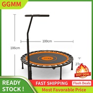 GGMM [ Move ] Children's Foldable Handrail Trampoline Home Indoor Baby Trampoline Bouncing Bed 2 to 15 Years Old