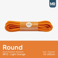 Original MR Shoelaces RP12 Light Orange Round Shoelaces 6mm 90cm 200cm 70cm 80cm 90cm 100cm 120cm 15