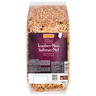 ฮาทเน่ มูสลี่ผสมลูกเกดและถั่ว 1 กก. จากเยอรมนี - Raisin Nut Muesli 1kg Hahne brand from Germany