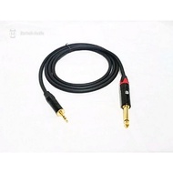 3.5mm 50cm-5 Meter stereo mini Aux Jack cable to 6.5mm mono Akai Jack