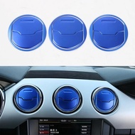 YAQUICKA 9Pcs/set Car Interior Dashboard Air Conditioner Vent Decorative Circle Trim Sticker Sequins