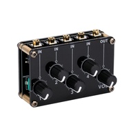 4-in-1-out Passive Mixer Module Mini Stereo 4-Channel Passive Mixer Audio Mixer 4 Audio Input to 1 O