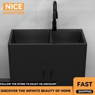 z6  alloy integrated Kitchen Aluminum z6 washing basin balcony single double sink kitchen cabinet  z