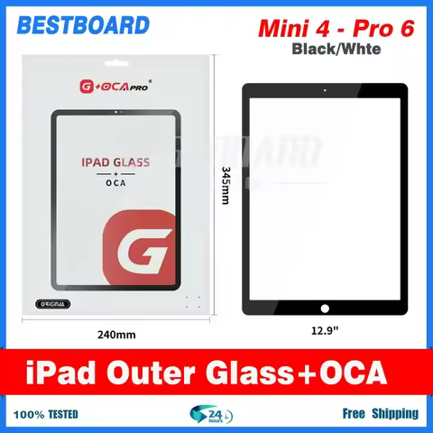 G+ OCA Pro IPad Outer Glass Replacement LCD Panel Screen Protector for IPad A2602 A2603 A2604 A2605