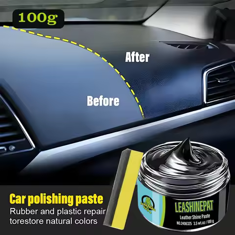 Car Plastic Leather Restorer Back To Black Gloss Auto Interior Leather & Panel Renewal Wax Coating A