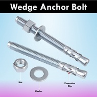 ZKZ 300pcs Wedge Anchor Bolt 8*60 Concrete Anchor Bolt
