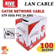 100M CAT5e UTP RJ45 CAT 5E NETWORK CABLE GREY COLOR