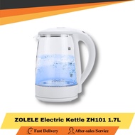 Zolele Electric Kettle 1.7L ZH101 Explosion-proof Glass Kettle Jug Kettle Boil Water Smart LED 水壶 电水壶