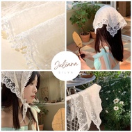 🌷vintage lace hair band🌷ที่คาดผม ที่คาดผมลูกไม้ ผ้าโพกหัวลูกไม้ H7