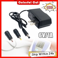 6V 1A Digital Blood Pressur Monitor/Weighing Scale Charger with 2 Connectors
