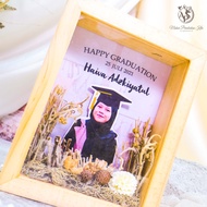 NAURA GRADUATION GIFT, CUSTOM PHOTO FRAME SIZE 16x12 CM