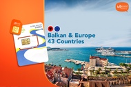 4G SIM Card (MY Pick-up) for Balkan &amp; Europe Countries