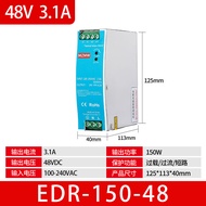 แหล่งจ่ายไฟสลับแบบราง24v12v48 DC EDR-120-12 weft DR-60 ndr75w150w240w