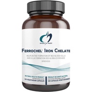 Reka bentuk untuk Kesihatan Ferrochel Iron Chelate - Suplemen Besi Bisglycinate (120 Kapsul)
