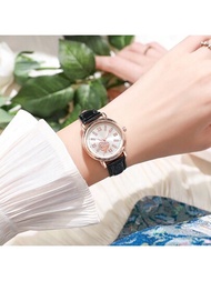 1入女士手錶，極簡風格，搭載古董石英機芯和精美品質，適合日常佩戴