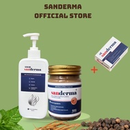 SANDERMA คอมโบจบปัญหาผิว 🛡️ หยุดคัน ลดรอยแดง ฟื้นฟูผิวแพ้ง่าย (แชมพู+เซรั่ม) แถมฟรี Soap 1 ก้อน!