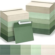 Zhanmai 400 Pack 5 x 7 Envelopes Bulk for Invitation Gradient Colored Self Adhesive A7 Envelopes for