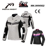 Mocha Knight MK-JWW002 Female Riding Motorcycle Jacket Protection Pad Mesh Fabric Breathable