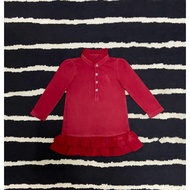 preloved ralph lauren RL frilled baby Girl dress 18 months