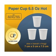 Paper Cup 6.5 Oz Hot Plain Hot Drink Paper Cup 6.5 Oz