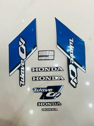 Bộ tem decal dán xe máy honda wave a 2025 wave anpha wave alpha màu xanh đậm zin thái siêu đẹp