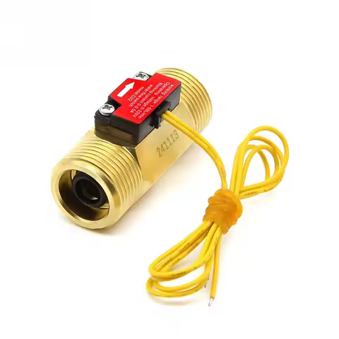 1pc 1.5-50L/min Copper Water Flow Switch G3/4 Thread Magnetic Sensor 0-220V 50W For Industrial Use E
