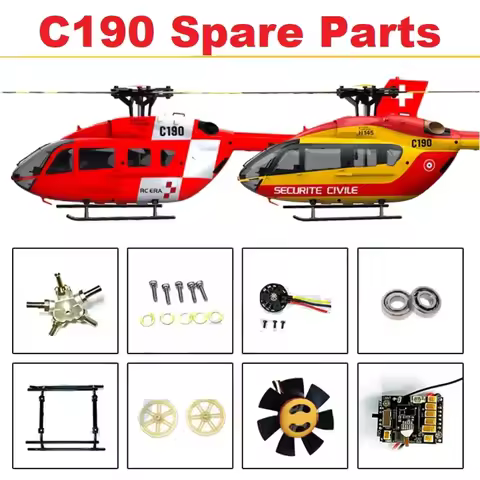 RC ERA C190 H145 RC Helicopter Spare Parts Accessories Body Shell ESC Blade Main Board Tail Motor Be