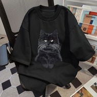 T-shirt Top Latest vintage Cat Animal Distro epidemic OversizeWanita