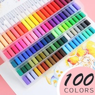 100 Watercolor Brush Pen Set - Colored Art Markers For Sketching And Drawing