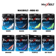 Badminton Strings Maxbolt MBS 63 MBS63 High Repulsion Power 0.63mm Made In Japan