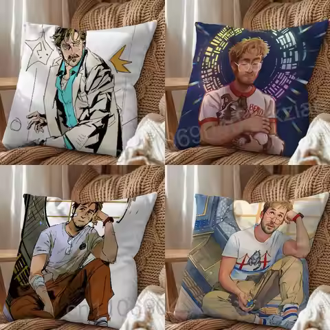 Nice Guys Ryland Grace Ryan Gosling day gift Pillow Case Living Room Sofa Cushion Cover Suitable For