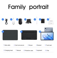 SUXI Poker แท็บเล็ตสีชมพู A3 12 + 128GB 10.1 "พร้อมหน้าจอแป้นพิมพ์และเมาส์ IPS Unisoc T606แอนดรอยด์1