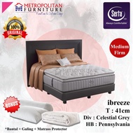 Springbed Serta Ibreeze Full Set Kasur Spring Bed Matras Acn