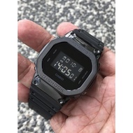 Customized Casio G-Shock DW-5600BB In Stainless Steel Bezel And Original Rubber Strap
