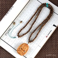Buddhist Necklace Rosary Pendant Tara Natural Agarwood Red Sandalwood Wholesale Buddhist Bead Pendan