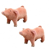 2pcs CHELEI2019 15.7" Pink Pig Stuffed Animal,Piggy Plush Toy Hugging Pillow For Kids