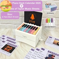 Zhongyanxi Piano Calendar 2026 Desk Calendar Playable Piano, Swift Mini Piano Calendar With 52 Weeks