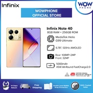 [READY STOCK] Infinix Note 40 [8GB RAM | 256GB ROM] - Original Warranty by Infinix Malaysia